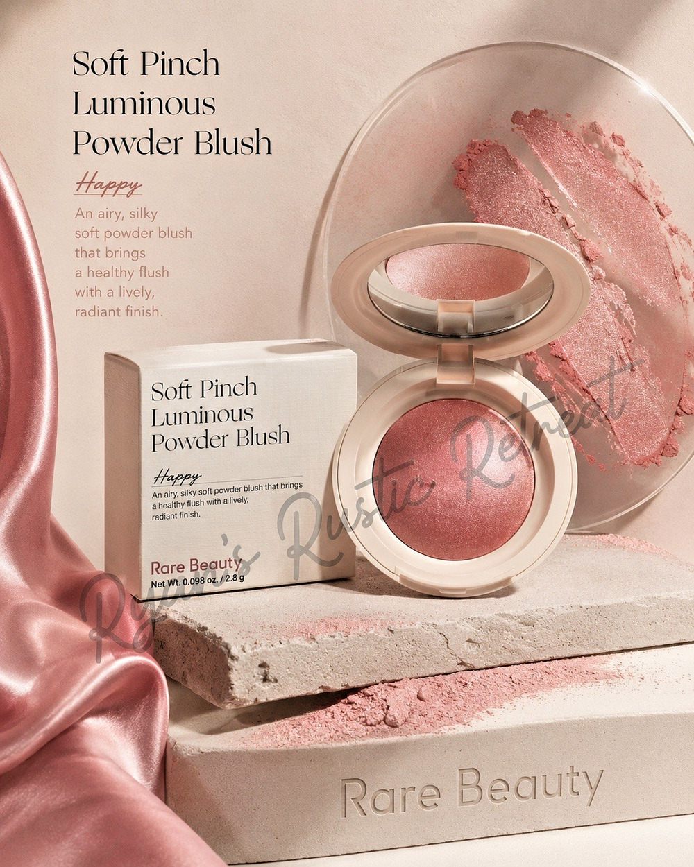 Rare Beauty - Soft Pinch Luminous Powder Blush - Shade: Happy - Full Size